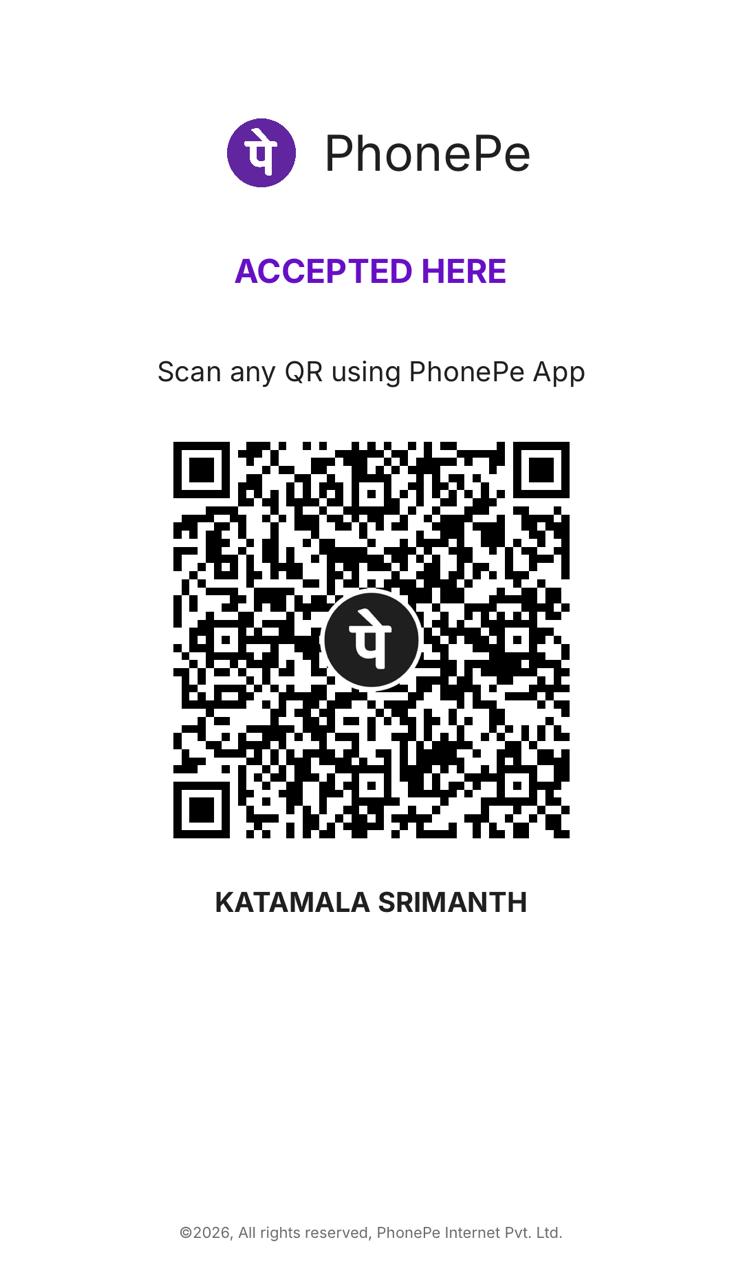 PhonePe donation QR code for Yireh Ministry